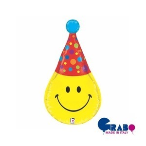 [헬륨벌룬] 3D Smiley Party Hat 33&quot;(69x35cm)